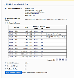 DNN Upgrade