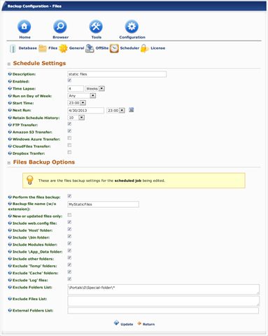Creating a Scheduled Job