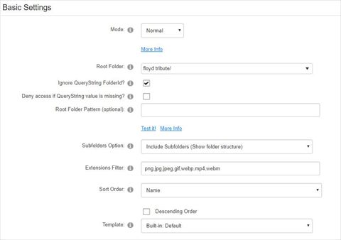 settings - basic