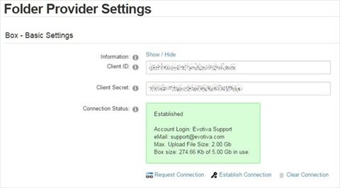 Box - Basic Settings