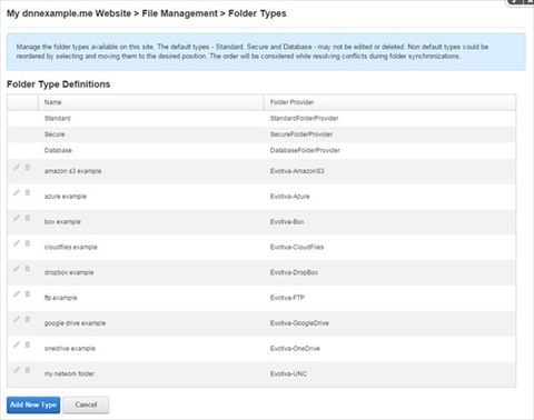 Folder Types