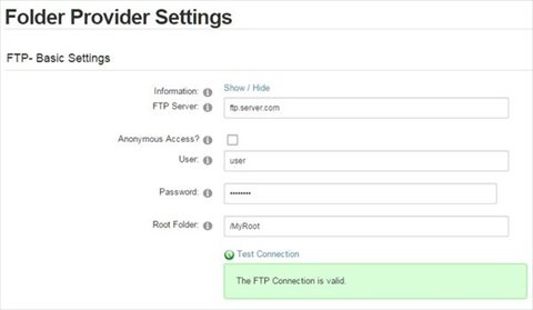 FTP - Basic Settings