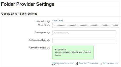 Google Drive - Basic Settings