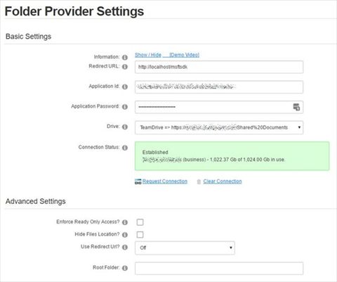 Office 365 - Settings