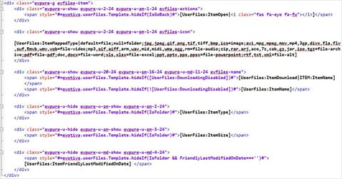 Template file: Item example